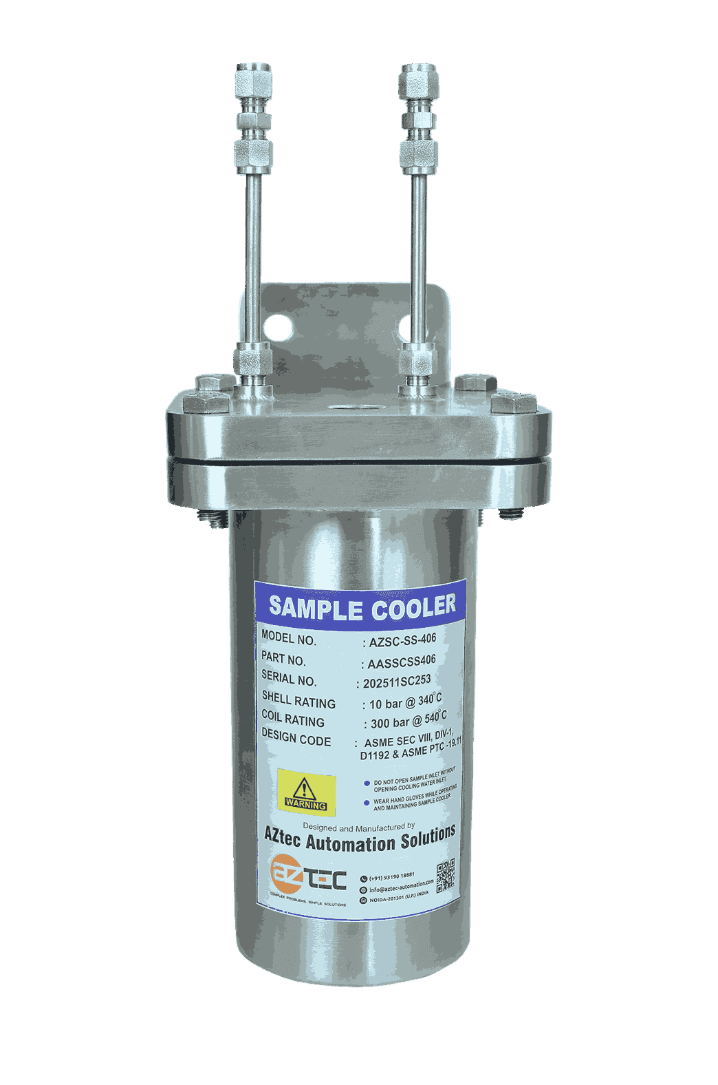 Sample Cooler (for Water, Steam & Process Liquids) - View 1